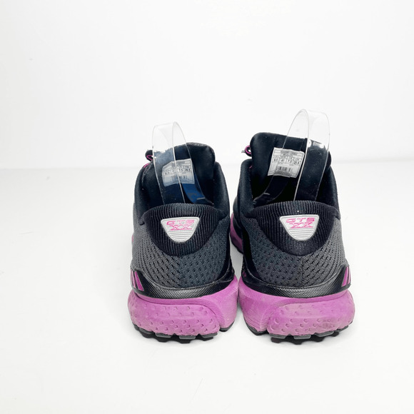 BROOKS ADRENALINE 12 Running Shoe sneaker Ebony Black Hollyhock WOMENS 9.5 - Picture 3 of 6